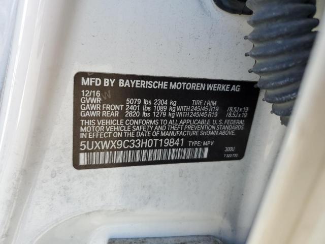 Photo 12 VIN: 5UXWX9C33H0T19841 - BMW X3 XDRIVE2 