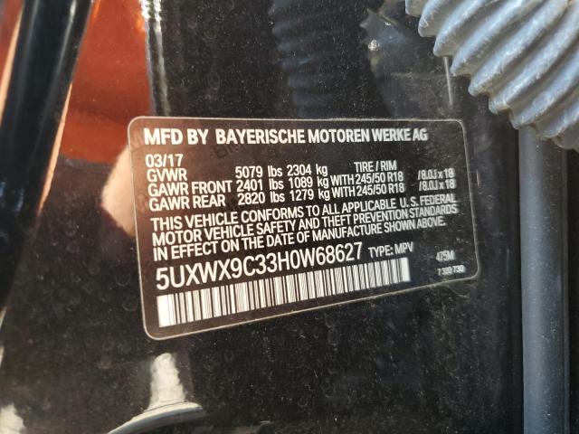 Photo 12 VIN: 5UXWX9C33H0W68627 - BMW X3 XDRIVE2 