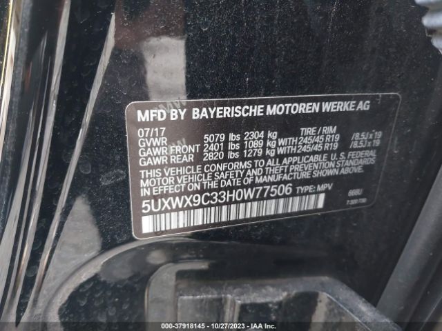 Photo 8 VIN: 5UXWX9C33H0W77506 - BMW X3 