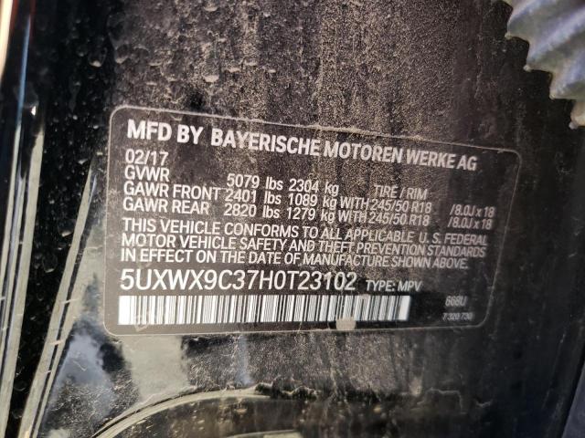 Photo 12 VIN: 5UXWX9C37H0T23102 - BMW X3 XDRIVE2 