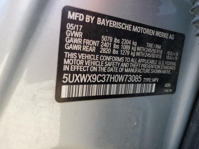 Photo 13 VIN: 5UXWX9C37H0W73085 - BMW X3 XDRIVE2 