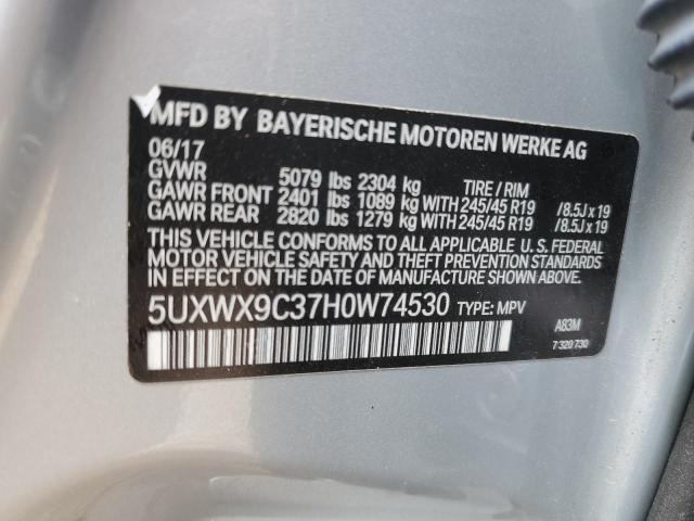 Photo 12 VIN: 5UXWX9C37H0W74530 - BMW X3 