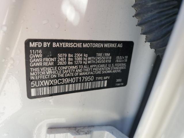 Photo 12 VIN: 5UXWX9C39H0T17950 - BMW X3 XDRIVE2 