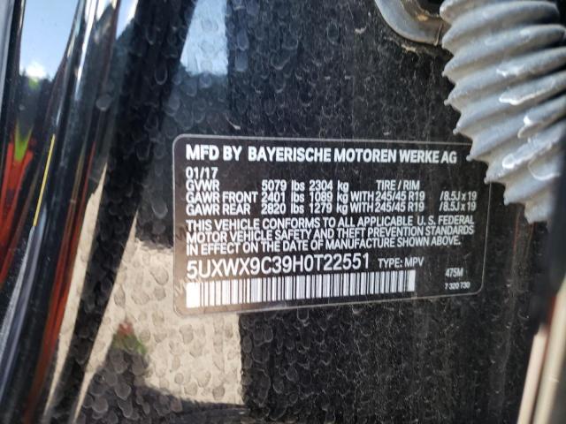 Photo 9 VIN: 5UXWX9C39H0T22551 - BMW X3 XDRIVE2 