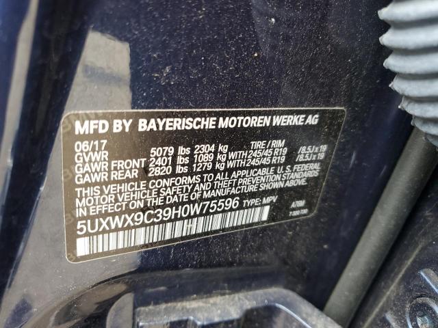 Photo 11 VIN: 5UXWX9C39H0W75596 - BMW X3 XDRIVE2 