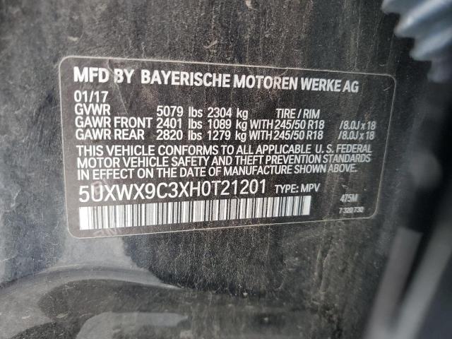 Photo 12 VIN: 5UXWX9C3XH0T21201 - BMW X3 