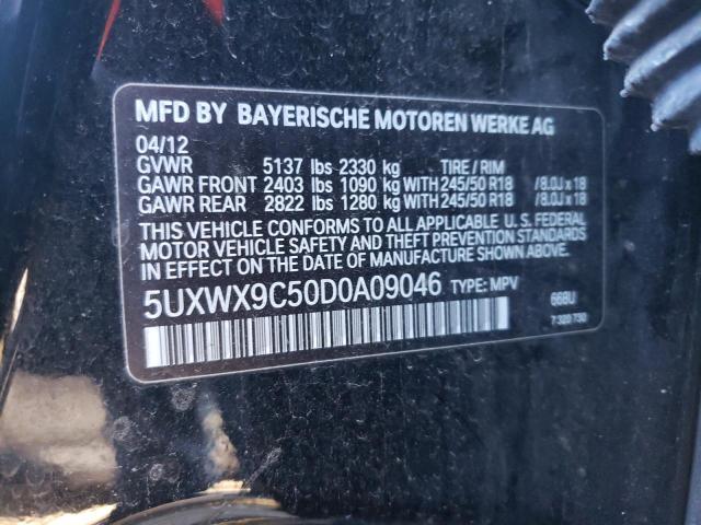 Photo 12 VIN: 5UXWX9C50D0A09046 - BMW X3 XDRIVE2 