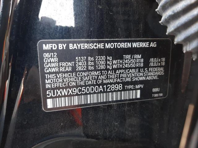 Photo 12 VIN: 5UXWX9C50D0A12898 - BMW X2 XDRIVE2 