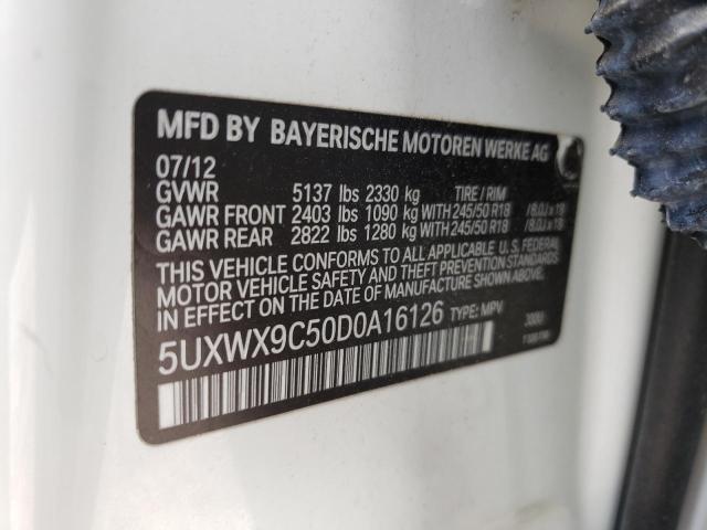 Photo 11 VIN: 5UXWX9C50D0A16126 - BMW X3 XDRIVE2 