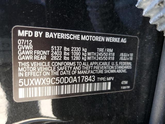 Photo 12 VIN: 5UXWX9C50D0A17843 - BMW X3 XDRIVE2 