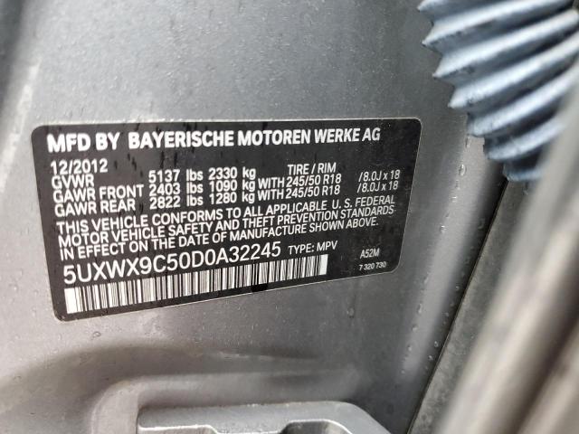 Photo 9 VIN: 5UXWX9C50D0A32245 - BMW X3 XDRIVE2 