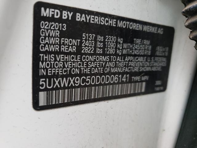 Photo 9 VIN: 5UXWX9C50D0D06141 - BMW X3 