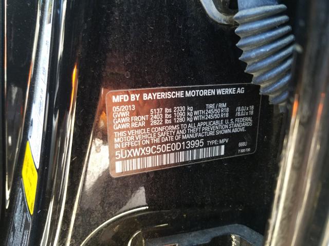 Photo 9 VIN: 5UXWX9C50E0D13995 - BMW X3 