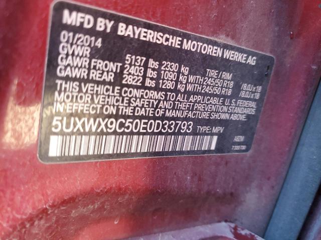 Photo 12 VIN: 5UXWX9C50E0D33793 - BMW X3 XDRIVE2 