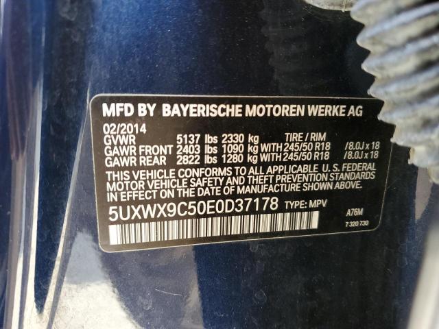 Photo 12 VIN: 5UXWX9C50E0D37178 - BMW X3 