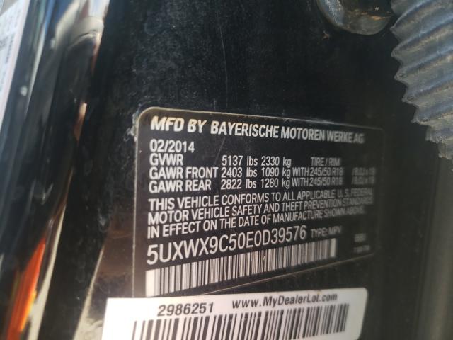 Photo 9 VIN: 5UXWX9C50E0D39576 - BMW X3 XDRIVE2 