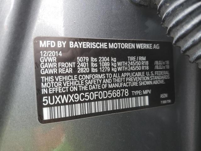 Photo 12 VIN: 5UXWX9C50F0D56878 - BMW X3 XDRIVE2 