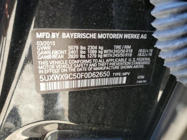 Photo 11 VIN: 5UXWX9C50F0D62650 - BMW X3 