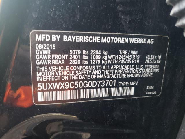 Photo 12 VIN: 5UXWX9C50G0D73701 - BMW X3 XDRIVE2 