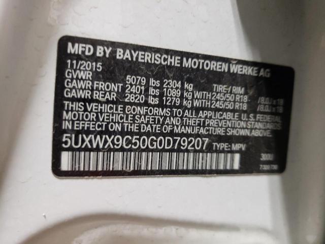 Photo 12 VIN: 5UXWX9C50G0D79207 - BMW X3 