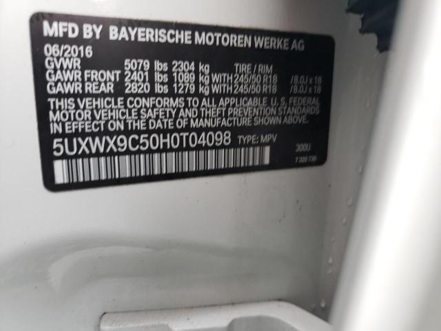 Photo 11 VIN: 5UXWX9C50H0T04098 - BMW X3 XDRIVE2 