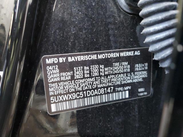 Photo 12 VIN: 5UXWX9C51D0A08147 - BMW X3 