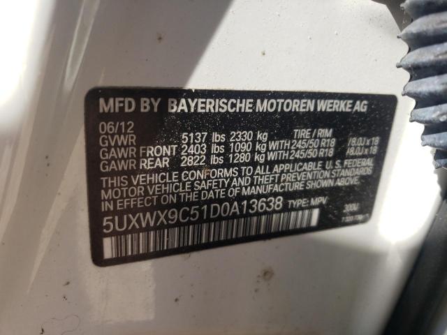 Photo 11 VIN: 5UXWX9C51D0A13638 - BMW X3 