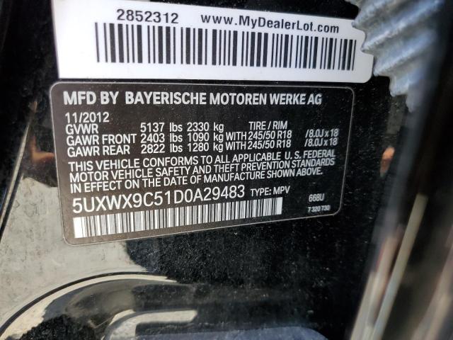 Photo 9 VIN: 5UXWX9C51D0A29483 - BMW X3 XDRIVE2 