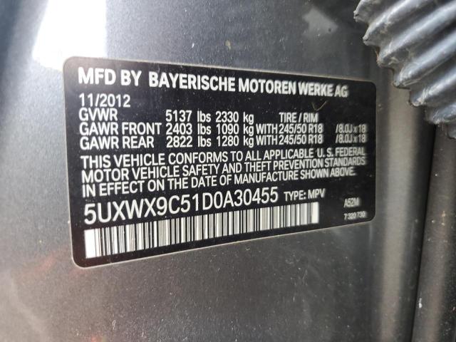 Photo 13 VIN: 5UXWX9C51D0A30455 - BMW X3 XDRIVE2 