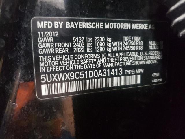 Photo 11 VIN: 5UXWX9C51D0A31413 - BMW X3 XDRIVE2 