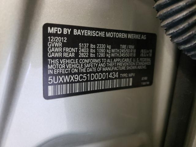 Photo 9 VIN: 5UXWX9C51D0D01434 - BMW X3 XDRIVE2 