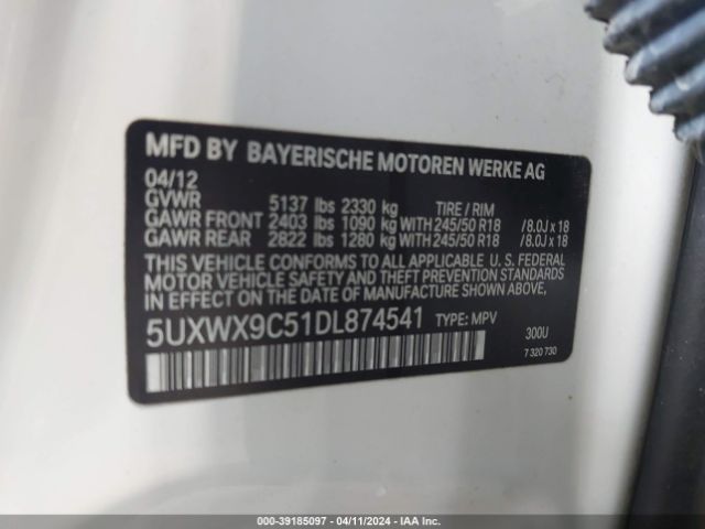 Photo 8 VIN: 5UXWX9C51DL874541 - BMW X3 