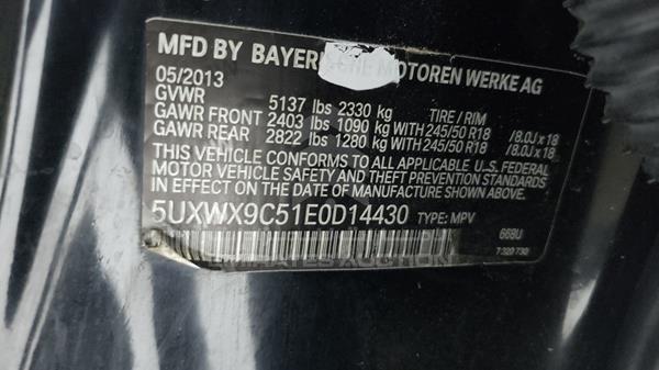 Photo 2 VIN: 5UXWX9C51E0D14430 - BMW X3 