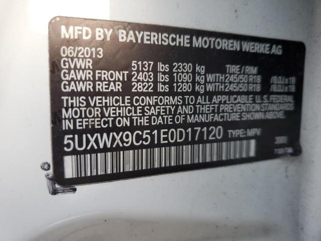 Photo 12 VIN: 5UXWX9C51E0D17120 - BMW X3 XDRIVE2 