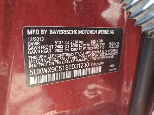 Photo 12 VIN: 5UXWX9C51E0D31230 - BMW X3 XDRIVE2 