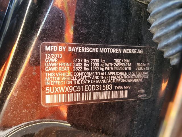 Photo 11 VIN: 5UXWX9C51E0D31583 - BMW X3 XDRIVE2 