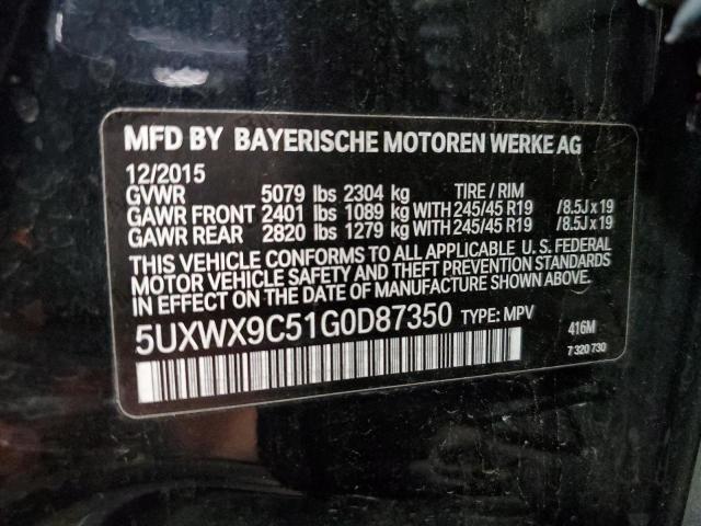 Photo 11 VIN: 5UXWX9C51G0D87350 - BMW X3 XDRIVE2 