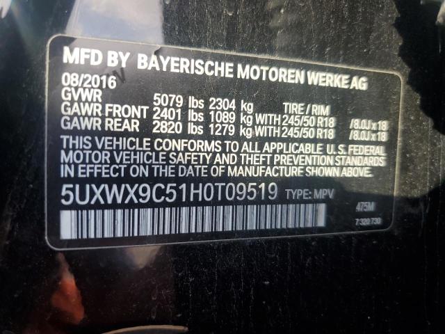 Photo 12 VIN: 5UXWX9C51H0T09519 - BMW X3 XDRIVE2 