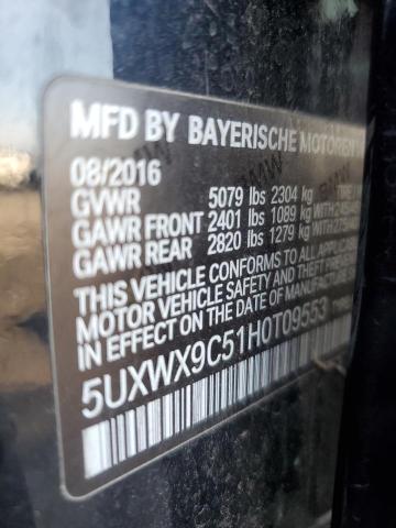 Photo 13 VIN: 5UXWX9C51H0T09553 - BMW X3 XDRIVE2 