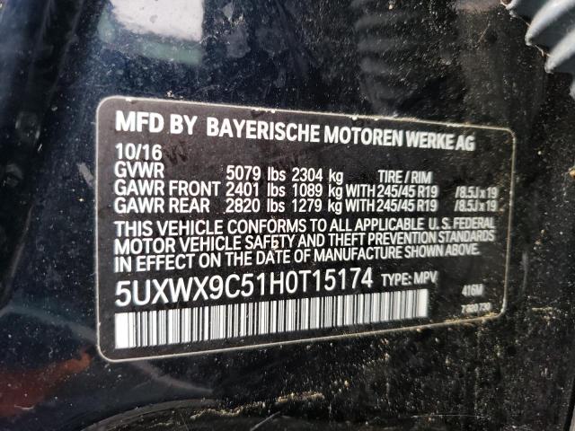 Photo 11 VIN: 5UXWX9C51H0T15174 - BMW X3 