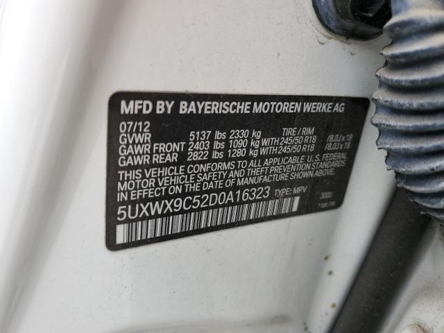 Photo 12 VIN: 5UXWX9C52D0A16323 - BMW X3 XDRIVE2 