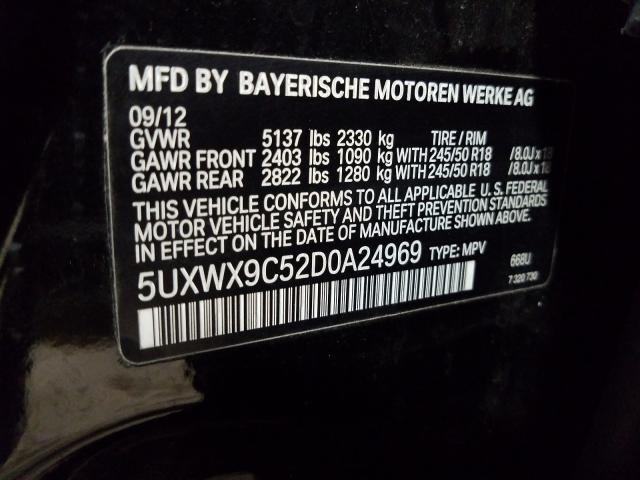 Photo 9 VIN: 5UXWX9C52D0A24969 - BMW X3 XDRIVE2 