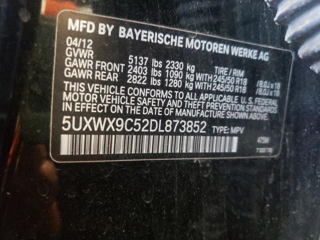 Photo 9 VIN: 5UXWX9C52DL873852 - BMW X3 XDRIVE2 