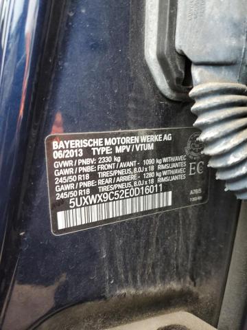 Photo 12 VIN: 5UXWX9C52E0D16011 - BMW X3 XDRIVE2 