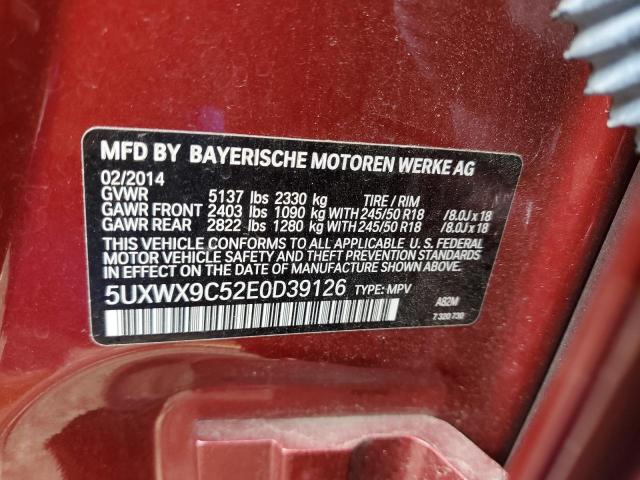 Photo 12 VIN: 5UXWX9C52E0D39126 - BMW X3 XDRIVE2 