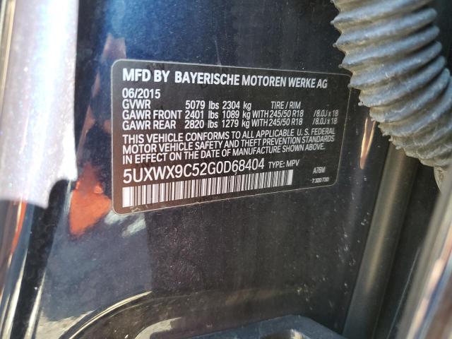 Photo 12 VIN: 5UXWX9C52G0D68404 - BMW X3 XDRIVE2 