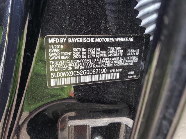 Photo 9 VIN: 5UXWX9C52G0D82190 - BMW X3 XDRIVE2 