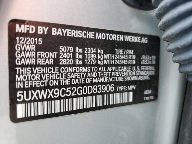 Photo 11 VIN: 5UXWX9C52G0D83906 - BMW X3 