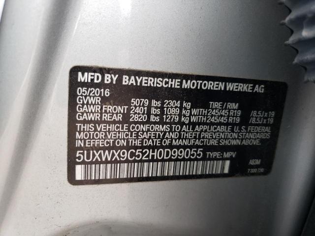 Photo 11 VIN: 5UXWX9C52H0D99055 - BMW X3 XDRIVE2 