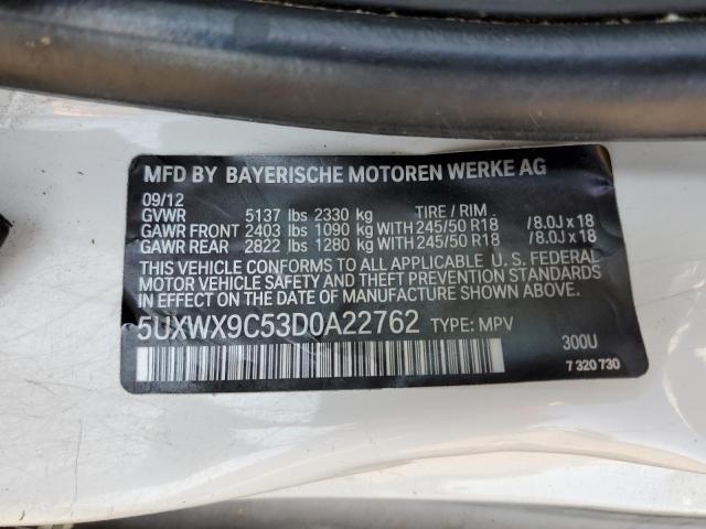 Photo 11 VIN: 5UXWX9C53D0A22762 - BMW X3 